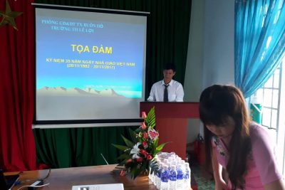 Các hoạt động chào mừng ngày 20/11 của cô và trò trường tiểu học Lê Lợi